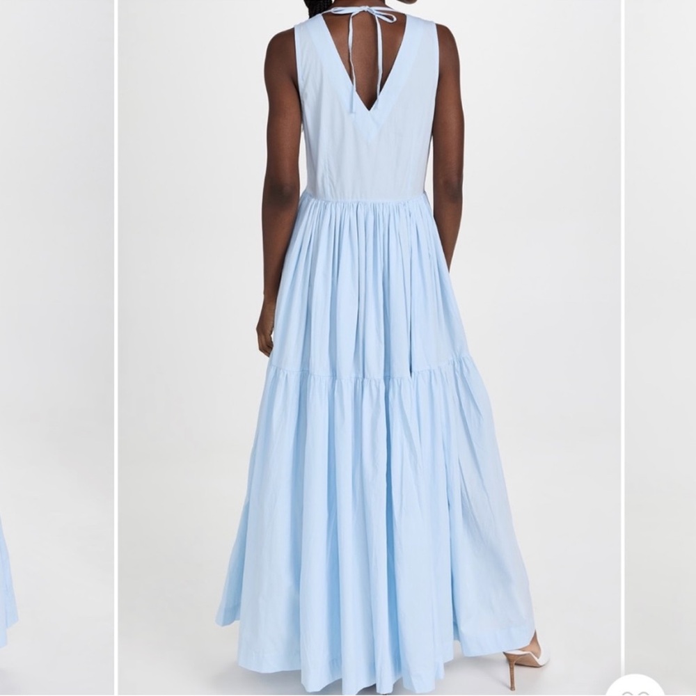 Blue Tiered Maxi Dress - Picture 2 of 5